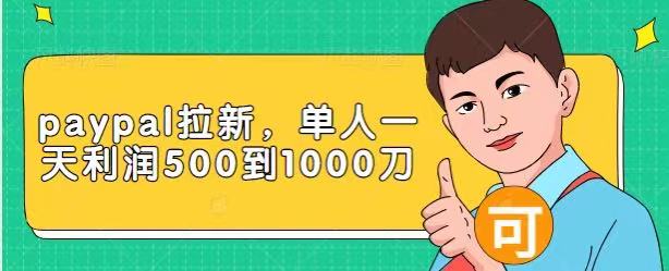 Paypal拉新赚美刀项目，单人一天利润500-1000刀【视频课程】-福喜网创