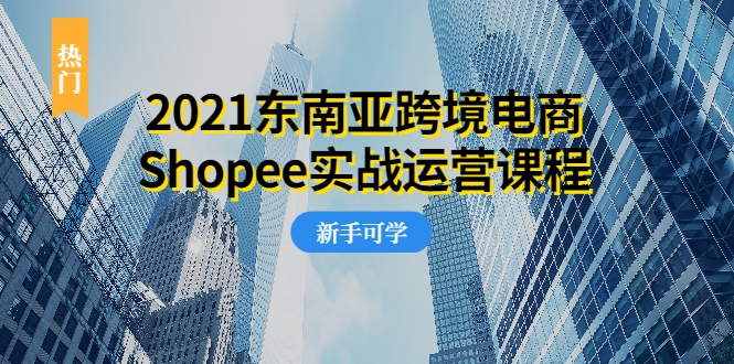 2021东南亚跨境电商Shopee实战运营课程，0基础、0经验、0投资的副业项目-福喜网创