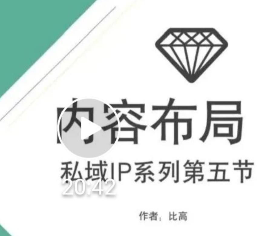 比高私域IP流量变现视频课，6个月10W粉，2235付费会员【完结】-福喜网创