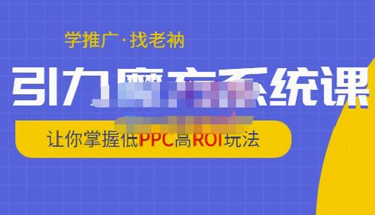 老衲·引力魔方系统课，让你掌握低PPC高ROI玩法，价值299元-福喜网创