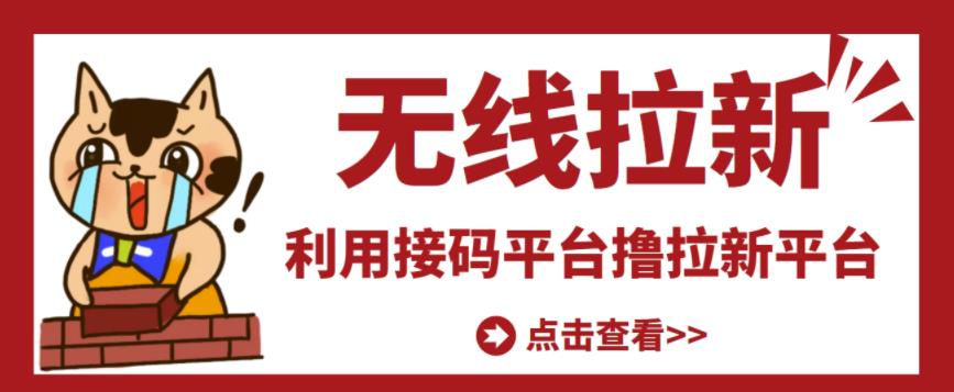 最新接码无限拉新项目，利用接码平台赚拉新平台差价，轻松日赚500+-福喜网创