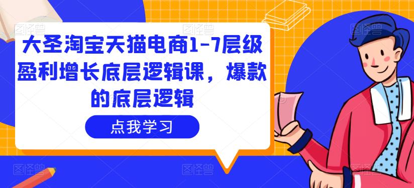 大圣淘宝天猫电商1-7层级盈利增长底层逻辑课，爆款的底层逻辑-福喜网创