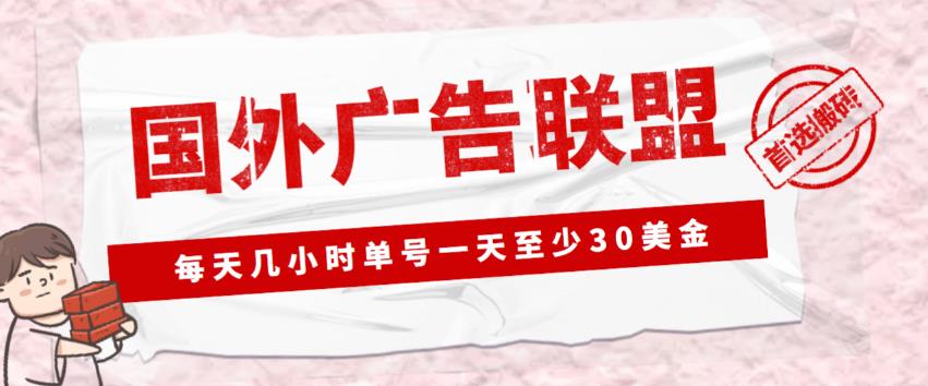 外面收费1980的最新国外LEAD广告联盟搬砖项目，单号一天至少30美金【详细玩法教程】-福喜网创