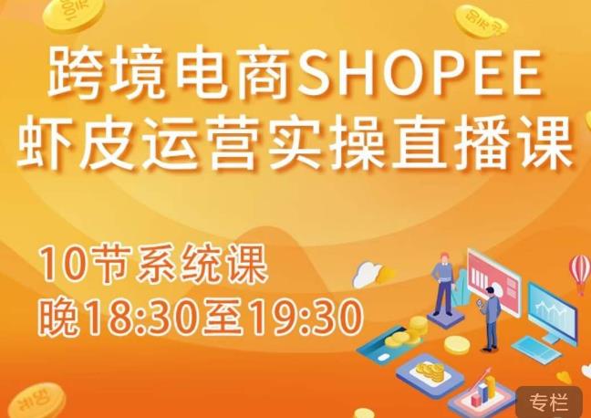 跨境电商Shopee虾皮运营实操直播课，从零开始学，入门到精通（10节系统课）-福喜网创