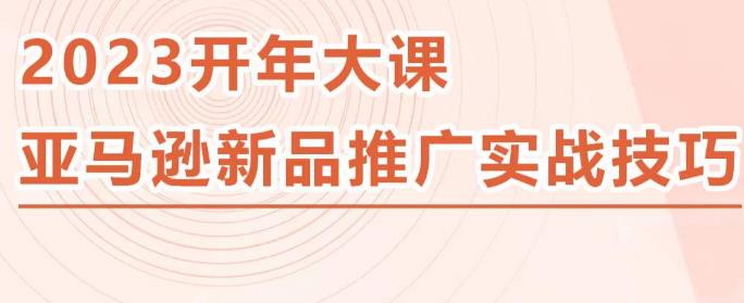 2023亚马逊新品推广实战技巧，线下百万美金课程的精简版，简单粗暴可复制，实操性强的推广手段-福喜网创