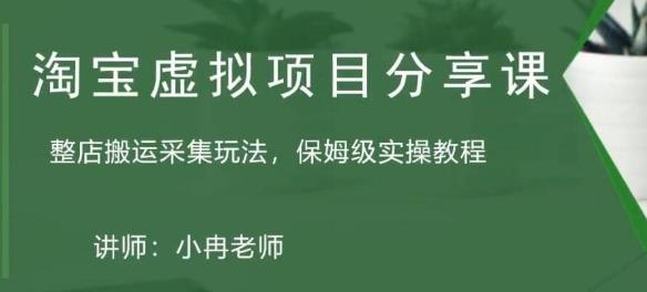 淘宝虚拟整店搬运采集玩法分享课：整店搬运采集玩法，保姆级实操教程-福喜网创