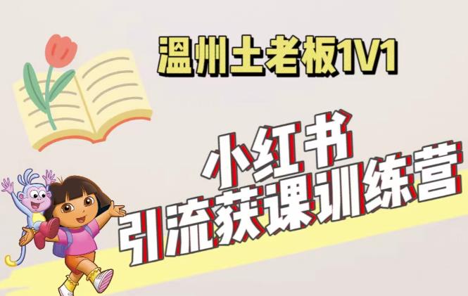 小红书1对1引流获客训练营：账号、内容、引流、成交（价值3999元）-福喜网创