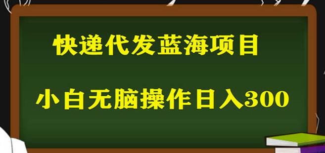 2023最新蓝海快递代发项目，小白零成本照抄也能日入300+-福喜网创