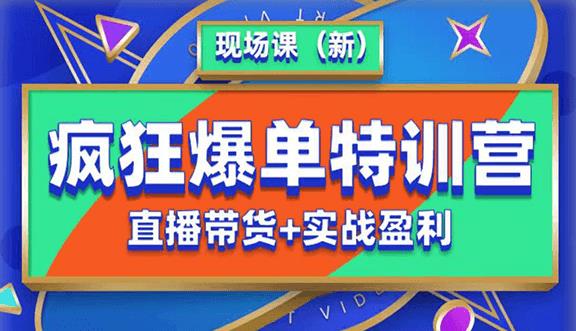 抖音短视频疯狂爆单特训营现场课（新）直播带货+实战案例-福喜网创