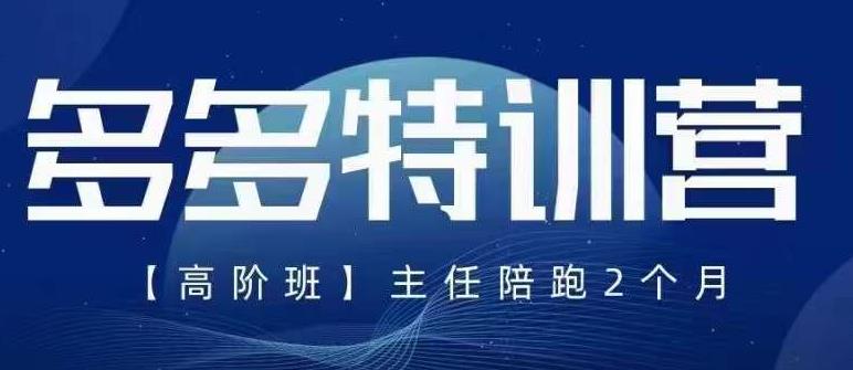 纪主任·5月最新多多特训营高阶班，玩法落地实操，多多全掌握-福喜网创