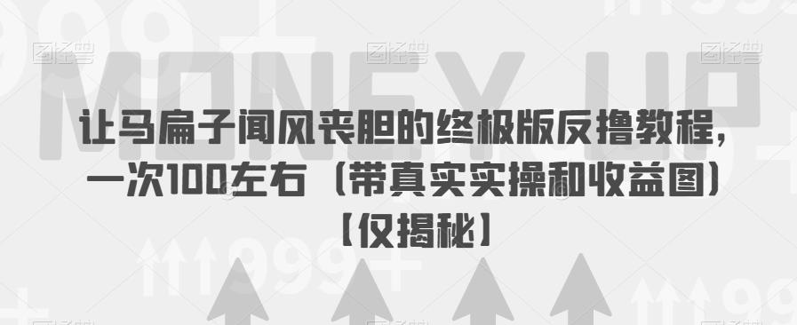 让马扁子闻风丧胆的终极版反撸教程，一次100左右（带真实实操和收益图）【仅揭秘】-福喜网创