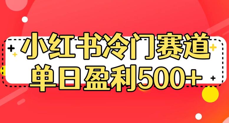 小红书冷门赛道，单日盈利500+【揭秘】-福喜网创