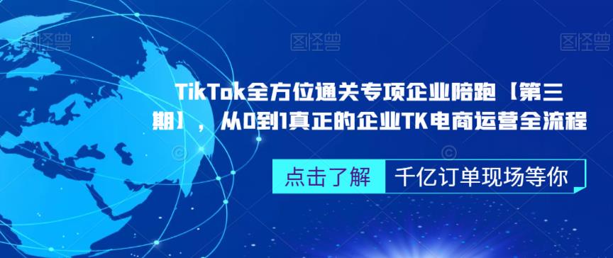 ‎TikTok全方位通关专项企业陪跑【第三期】，从0到1真正的企业TK电商运营全流程-福喜网创