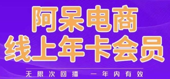 阿呆电商线上年会员，阿呆电商干货分享（更新中）-福喜网创