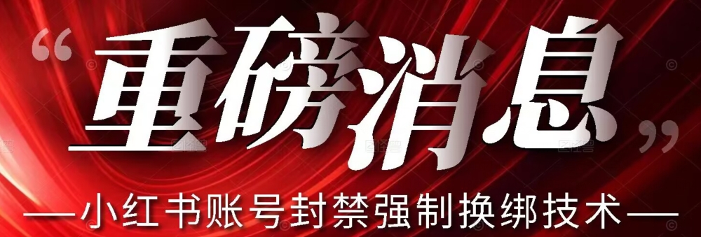 【最新】小红书账号封禁强制换绑技术可日赚300-福喜网创