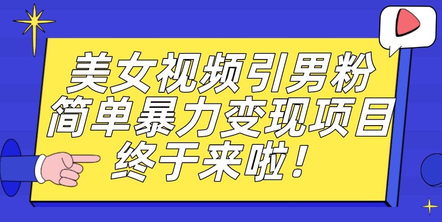 价值3980的男粉暴力引流变现项目，一部手机简单操作，新手小白轻松上手，每日收益500+【揭秘】-福喜网创