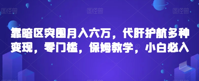 靠暗区突围月入六万，代肝护航多种变现，零门槛，保姆教学，小白必入【揭秘】-福喜网创