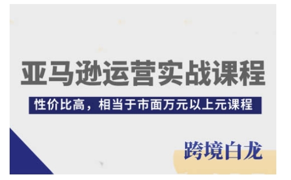 亚马逊运营实战课程，亚马逊从入门到精通，性价比高，相当于市面万元以上元课程-福喜网创