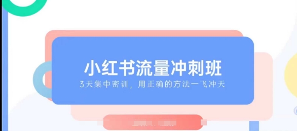 小红书流量冲刺班2025，最懂小红书的女人，快速教你2025年入局小红书-福喜网创