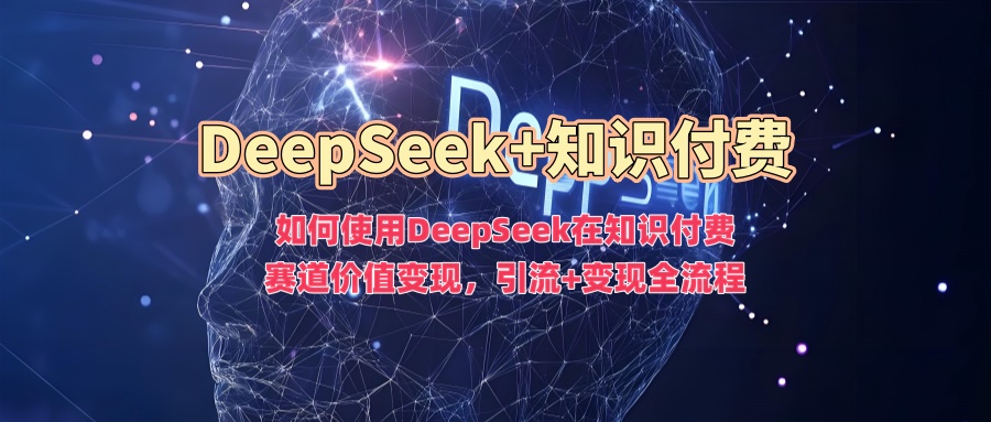 如何使用DeepSeek在知识付费赛道价值变现，引流+变现全流程-福喜网创